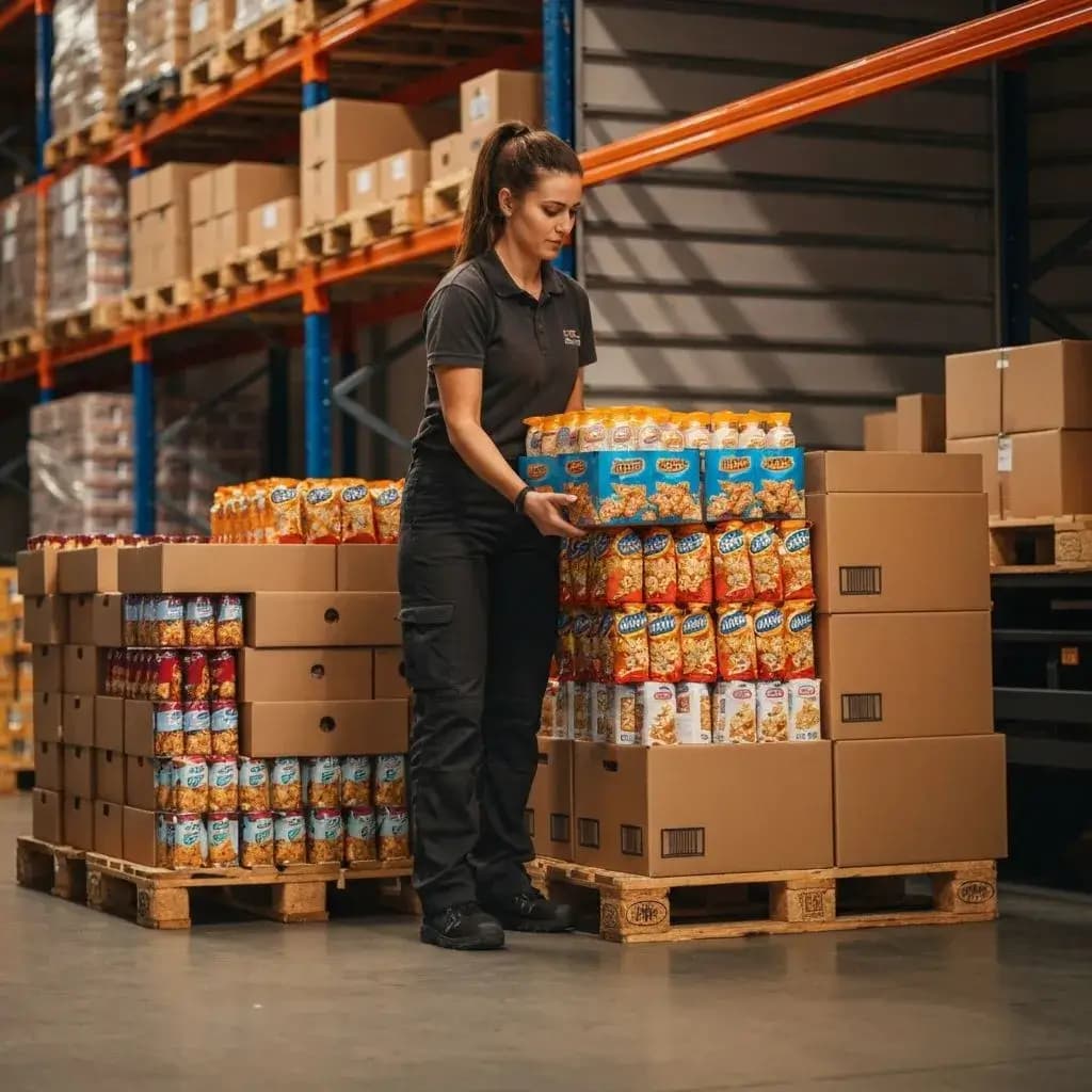 Venda e mostrando a distribuição de produtos da Mr. Cook